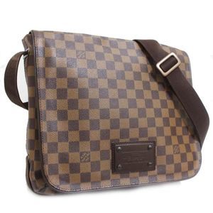 Louis Vuitton Brooklyn MM Damier Ebene Shoulder Bag Damier Canvas